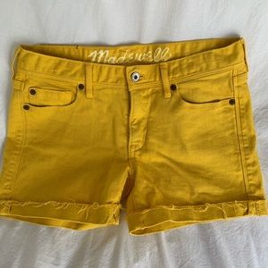 Madewell Yellow Shorts Size 26